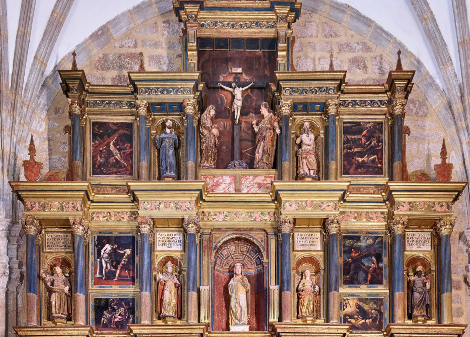 Parte manierista del retablo (s.XVII)